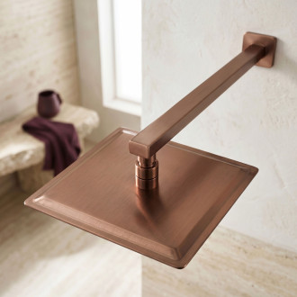 Sprchové rameno čtvercové REA JS-9022BRG 40cm Brush Copper