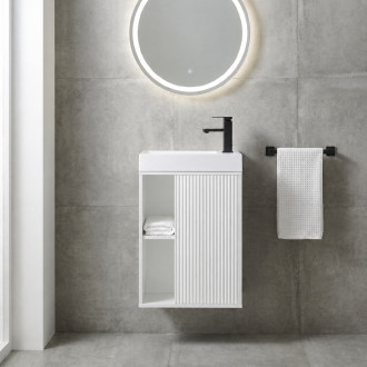 CERANO - Umyvadlová skříňka pro WC Sofia - bílá matná - 49,5x62x25 cm