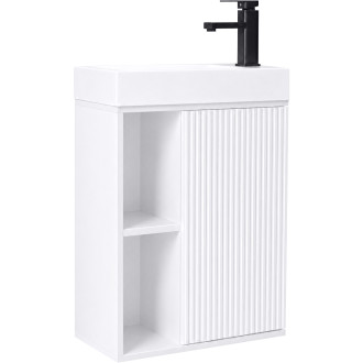 CERANO - Umyvadlová skříňka pro WC Sofia - bílá matná - 49,5x62x25 cm