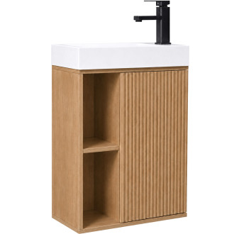 CERANO - Umyvadlová skříňka pro WC Sofia - dub medový - 49,5x62x25 cm