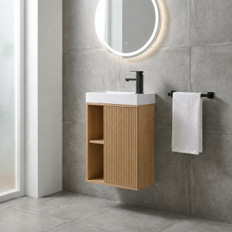 CERANO - Umyvadlová skříňka pro WC Sofia - dub medový - 49,5x62x25 cm