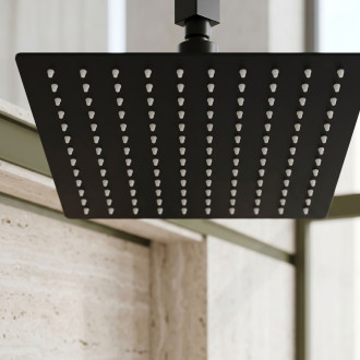 Čtvercová hlavová sprcha REA JS-P015B 30cm Black