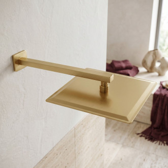 Čtvercová hlavová sprcha REA JS-P015BG 30cm Brush Gold