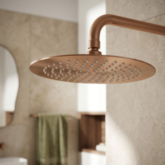 Kulatá dešťová sprcha REA JS-P014BRG 25cm Brush Copper