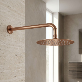 Kulatá dešťová sprcha REA JS-P014BRG 25cm Brush Copper