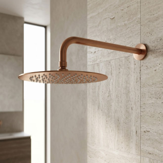 Kulatá dešťová sprcha REA JS-P014BRG 25cm Brush Copper