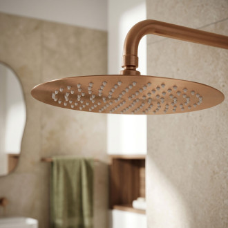 Kulatá dešťová sprcha REA JS-P014BRG 30cm Brush Copper