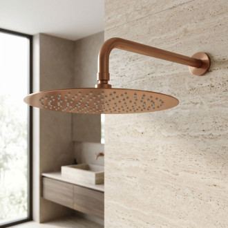 Kulatá dešťová sprcha REA JS-P014BRG 30cm Brush Copper