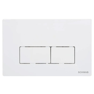 SCHWAB PLUTO ovládací tlačítko, 247x160 mm, bílá lesk P58-0130-0250