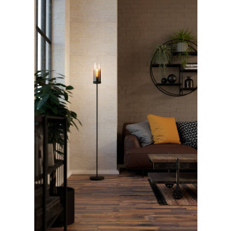 Stojací lampa Eglo TOOTHILL černá ocel 44004