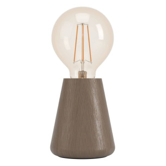 Stojací lampa Eglo ASBY tmavá hnědá dřevo 44015
