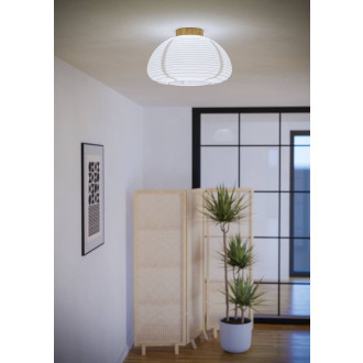Nástěnná lampa Eglo SUMMERHILL hnědá dřevo 44063