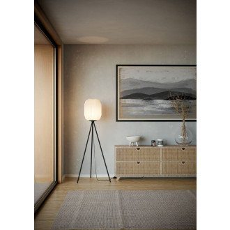Stojací lampa Eglo BELGRAVE černá ocel 44104