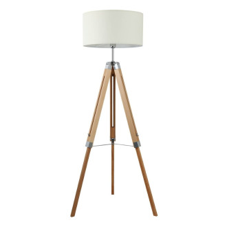 Stojací lampa Eglo LANTADA přírodní dřevo 44114
