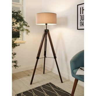 Stojací lampa Eglo LANTADA ořechová dřevo 44115