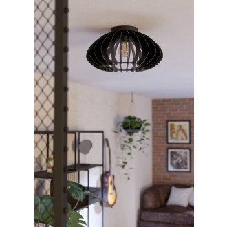 Nástěnná lampa Eglo černá ocel 901001