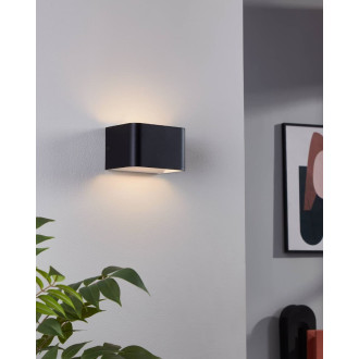 Nástěnná lampa Eglo černá, bílá hliník 901016