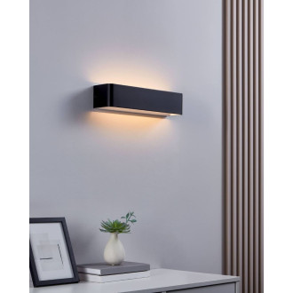 Nástěnná lampa Eglo černá, bílá hliník 901018