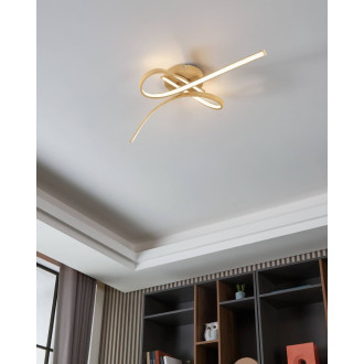 Nástěnná lampa Eglo světlá hnědá hliník 901103