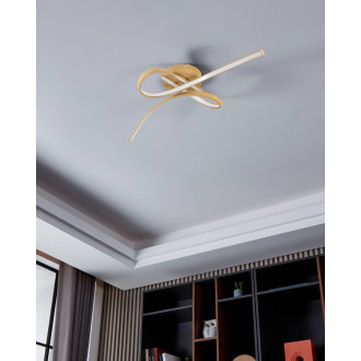 Nástěnná lampa Eglo světlá hnědá hliník 901103
