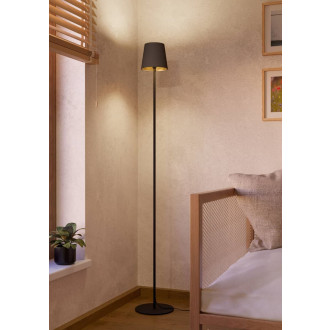 Stojací lampa Eglo FIORANA černá ocel 901111