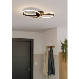 Nástěnná lampa Eglo SERPINS černá hliník 901266
