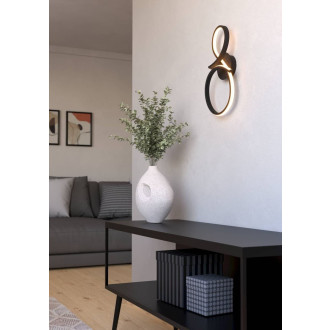 Nástěnná lampa Eglo SERPINS černá hliník 901268