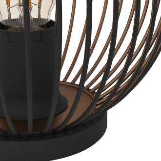 Stojací lampa Eglo ALMANZORA černá, měděná ocel 901872