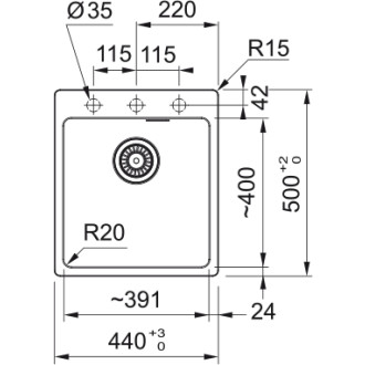 Franke MRG 610-39 FTL dřez bílá-led MRG610-39BL