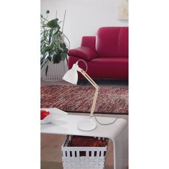 Stojací lampa Eglo bílá ocel 901294
