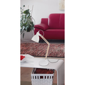 Stojací lampa Eglo bílá ocel 901294