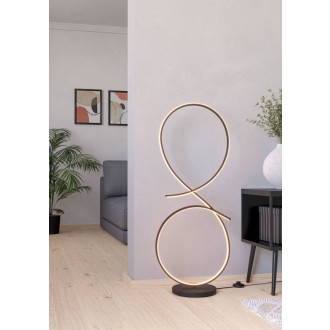 Stojací lampa Eglo SERPINS černá hliník 901271