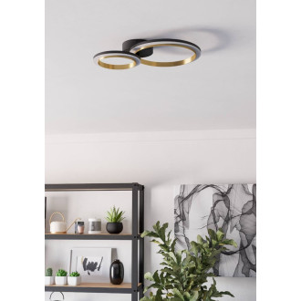 Nástěnná lampa Eglo CALLIERA černá, mosaz ocel, plast 901223
