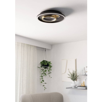 Nástěnná lampa Eglo TIRIOLO černá, zlatá ocel, plast 901244