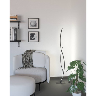 Stojací lampa Eglo GRISOLIA černá ocel 901209