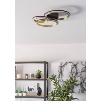 Nástěnná lampa Eglo CALLIERA černá, mosaz ocel, plast 901224