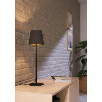 Stojací lampa Eglo FIORANA černá ocel 901129