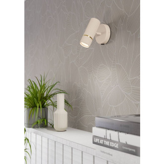 Nástěnná lampa Eglo CAMINIA písková, kartáčovaná mosaz ocel 901153