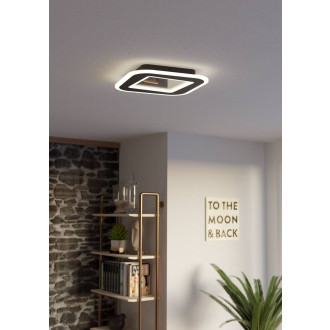 Nástěnná lampa Eglo MACCHIONI černá, bílá ocel, plast 901241