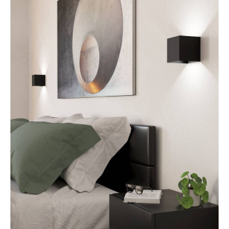Nástěnná lampa Eglo VALMONTONE černá hliník 901049