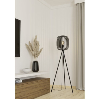 Stojací lampa Eglo ROMAZZINA černá ocel 900522