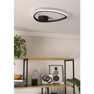 Nástěnná lampa Eglo MOSCHELLA černá hliník 902148