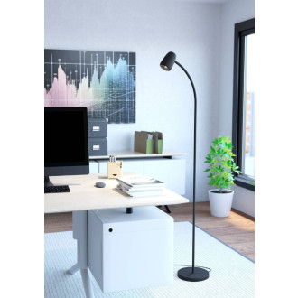 Stojací lampa Eglo CARLO černá ocel 902172