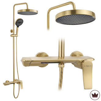 Rea Sprchový set Rea Vision Brush Gold REA-P9667