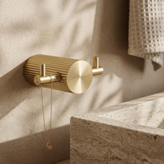 Rea Koupelnový háček 64104A SOLO Brush Gold REA-84202