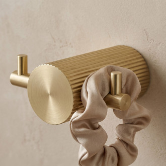 Koupelnový háček 64104A SOLO Brush Gold