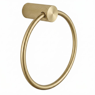 Koupelnový věšák Ring 64106 SOLO Brush Gold
