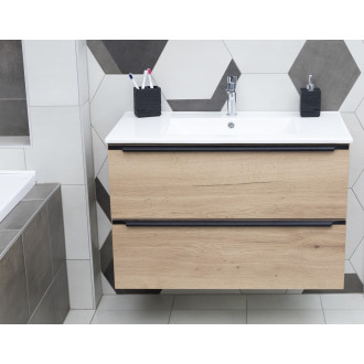 VÝSTAVNÍ KUS VÝPRODEJ -NOBIA skříňka s umyv. 90cm, dub Sierra NOBIA90ZDS