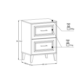 Comad SET-DOR B 60CM Nábytková sestava 60 cm s deskou
