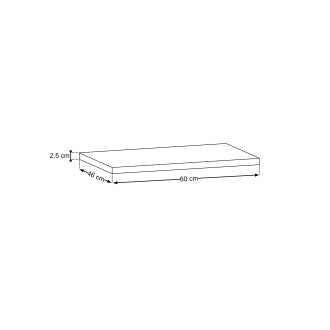 Comad RISTRETTO 89-60-46 M Nábytková deska 60 cm